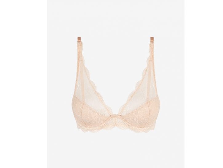 Vero Moda - Top reggiseno beige chiaro senza cuciture con scollo a V
