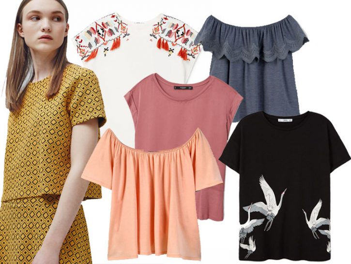 Comode e fresche: le T-shirt colorate per i primi caldi