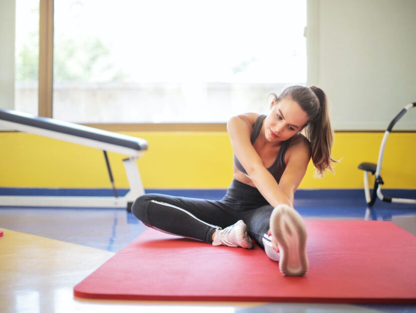 Stretching in palestra