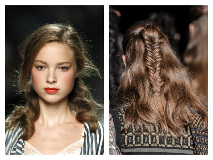 Capelli semi raccolti