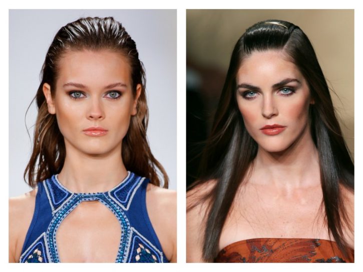 Capelli all'indietro