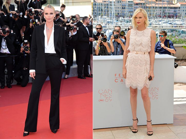 Charlize Theron: due look da copiare