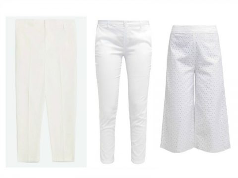 Come indossare i pantaloni bianchi per l'estate 2016