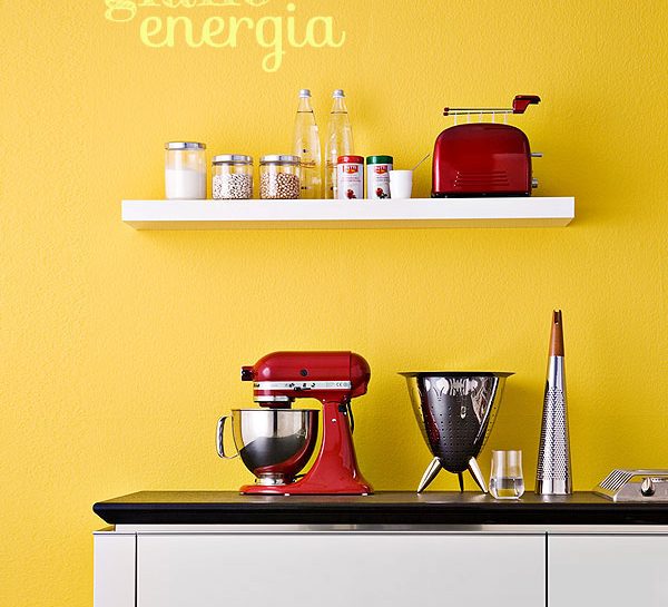 Il giallo per dare energia alla cucina