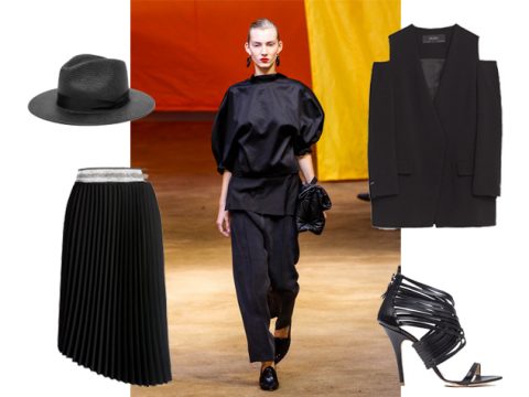 Come indossare il look total black in estate