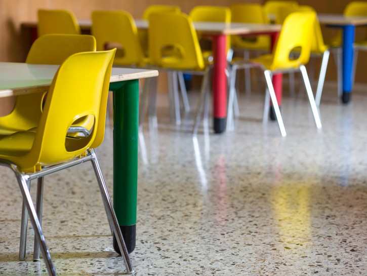 Asilo scuola sedie tavoli