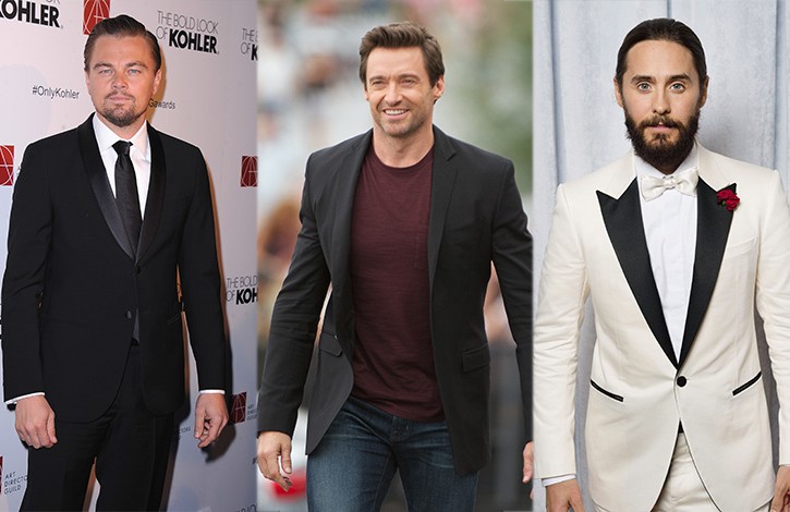 Leonardo DiCaprio, Hugh Jackman e Jared Leto