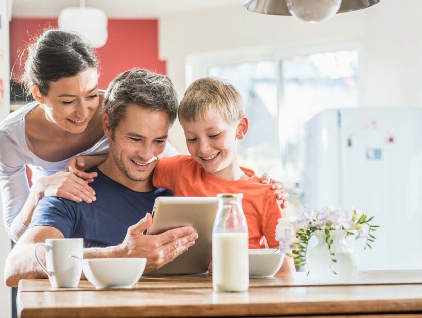 famiglia tablet cucina