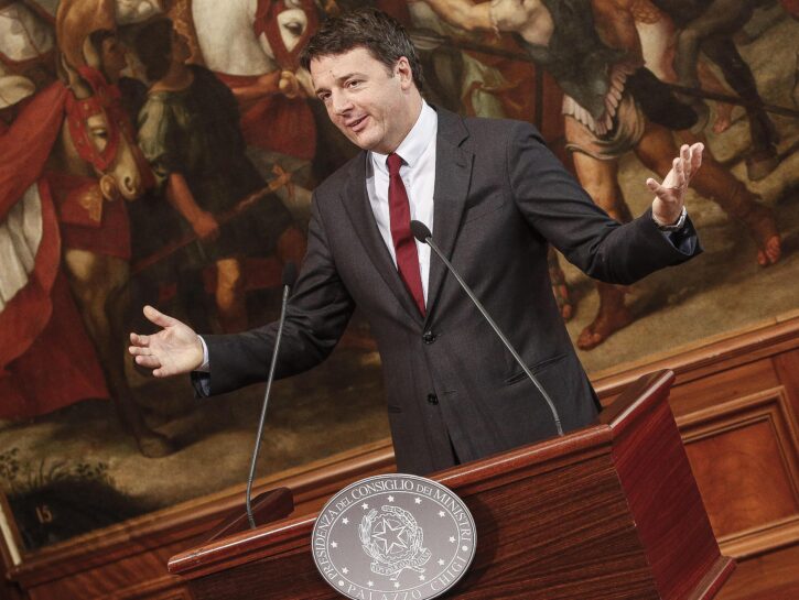 Il presidente del Consiglio Matteo Renzi