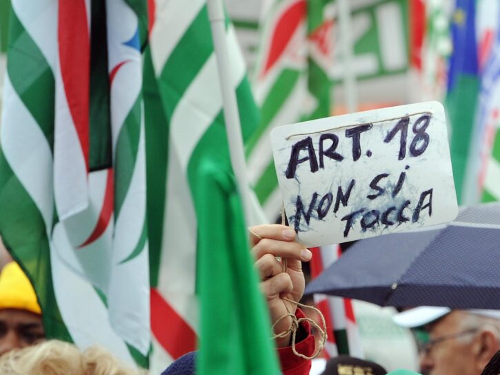Jobs Act manifestazione articolo 18