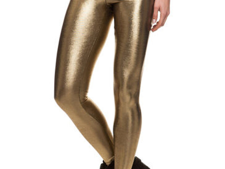 Leggings dorati, glitterati e argentati