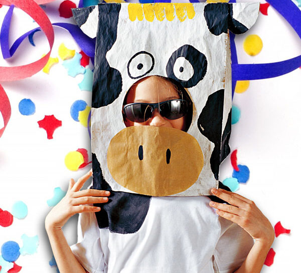 Maschera da mucca