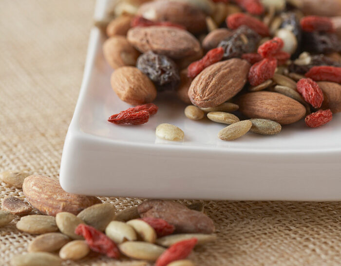 Snack con frutta secca al naturale