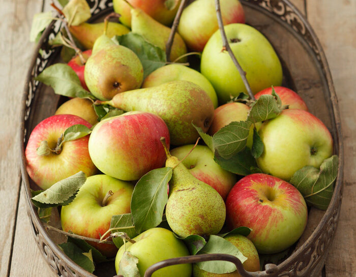 Frutta e verdura con la buccia