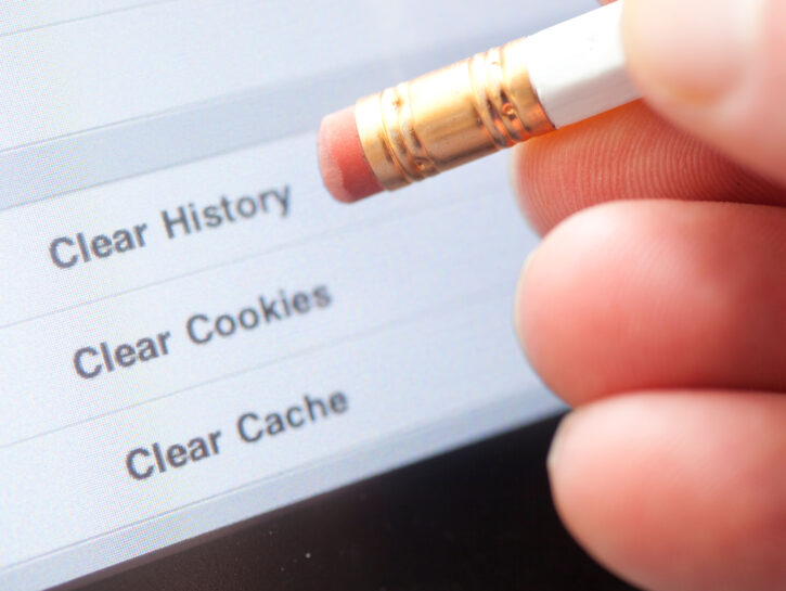 Eliminare i cookies web