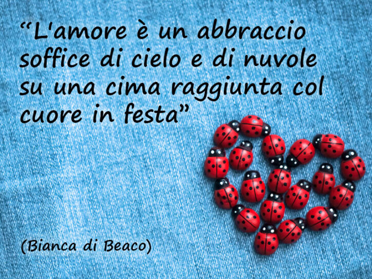 L'amore è un abbraccio soffice di cielo e di nuvole