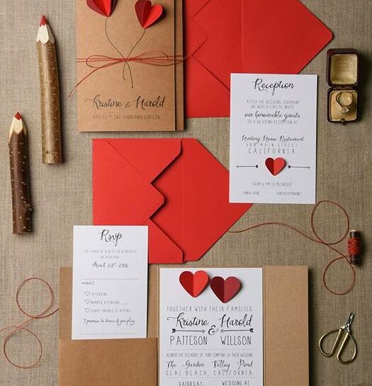 11 idee fai da te per creare le partecipazioni del matrimonio