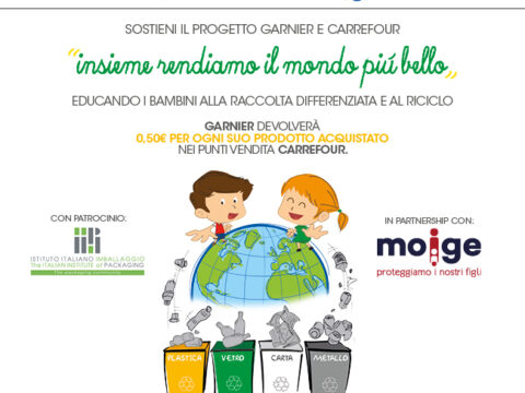 Garnier e Carrefour insieme per educare i bambini al riciclo
