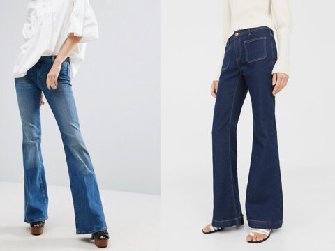 Jeans a zampa: gli abbinamenti perfetti per la primavera 2017