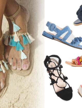 Tutte pazze per i sandali con i pon pon!