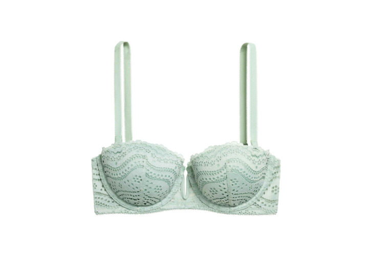 Ava Guell Reggiseno Semi-Imbottito Con Ricami Oro - Senza Ferretti, Elegante - 3