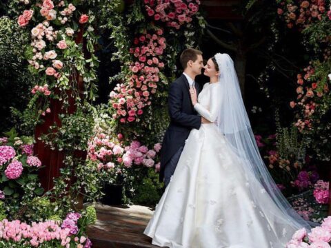 Miranda Kerr: le foto dell’abito da sposa ispirato a Grace Kelly