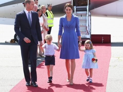 George e Charlotte in viaggio in Polonia e Germania insieme a Kate e William