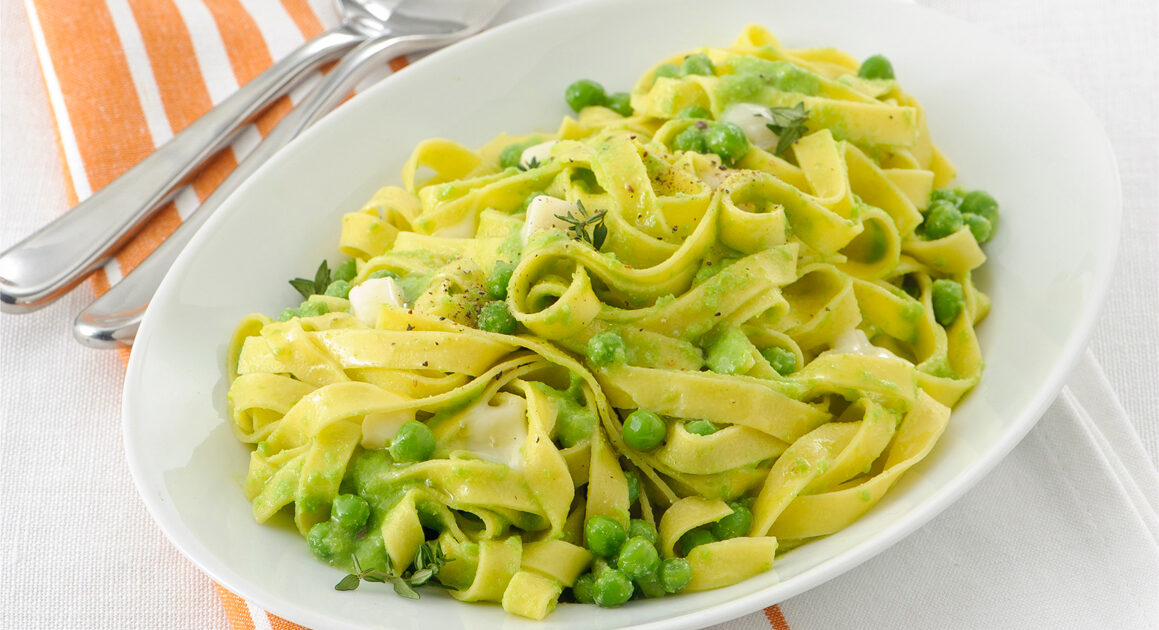 Ricetta Pasta con crema di piselli e formaggio - Donna Moderna