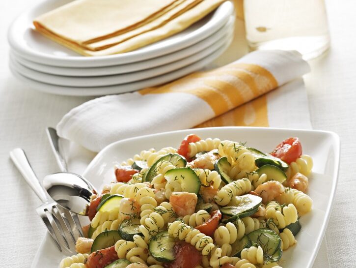 Fusilli gamberi e zucchine