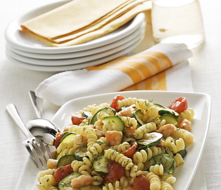 Fusilli gamberi e zucchine