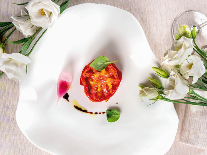 pomodori al forno con anguria