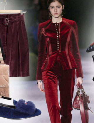 Velvet mania: i capi e gli accessori in soffice velluto