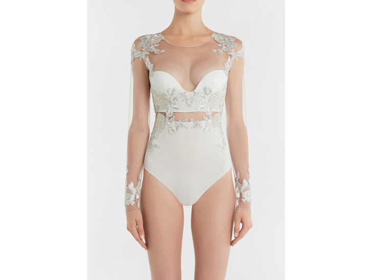 Body Sexy con pizzo floreale (rosso) – Leg Avenue