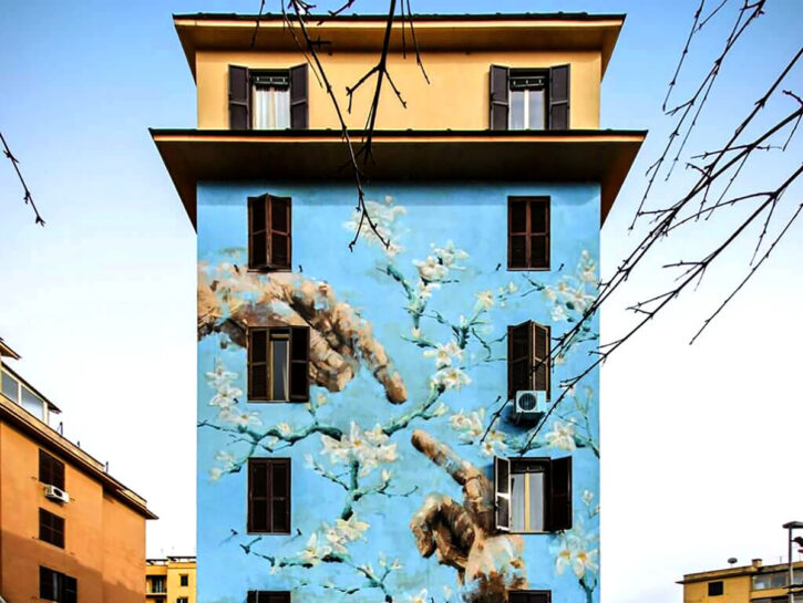 È ispirato al Giudizio universale di Michelangelo questo murale dello street artist Jerico nel qua