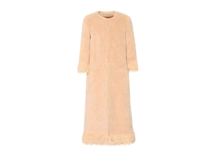Cappotto shearling dalla linea lunga e ampia (SHRIMPS)