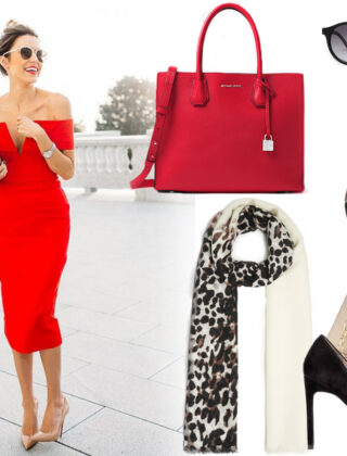Consigli di stile: gli accessori più cool da abbinare a un tubino rosso