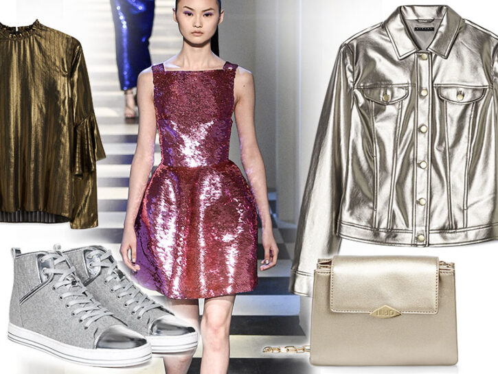 Effetto metal: la tendenza più scintillante dell'inverno 2018