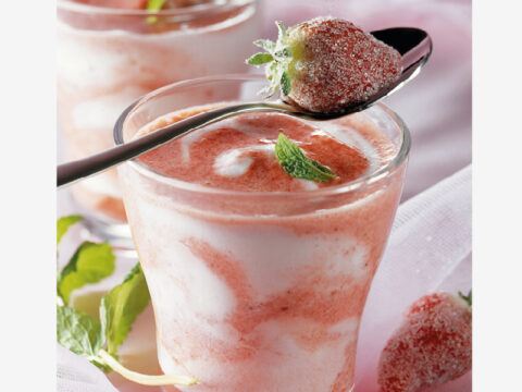 Una dolce eccezione: Mousse variegata allo yogurt