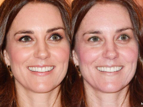 Kate Middleton e le altre star con e senza trucco (grazie a un App)