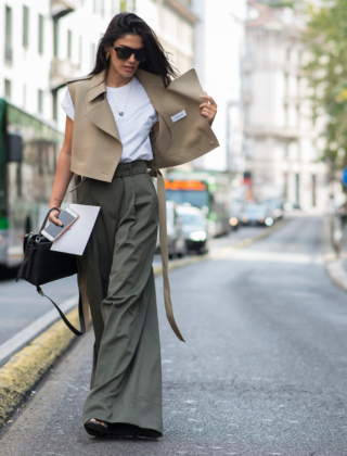 Pantaloni a vita alta: i look più cool dallo street style