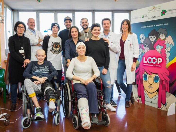 Il gruppo della Pediatria oncologica dell’Istituto dei tumori di Milano che ha realizzato la grap
