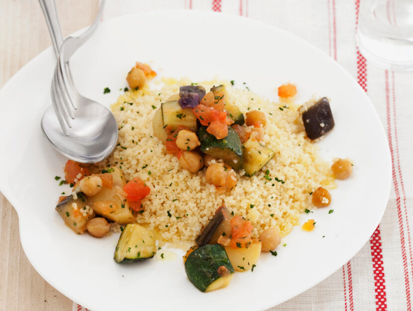 Cous cous con verdure e ceci