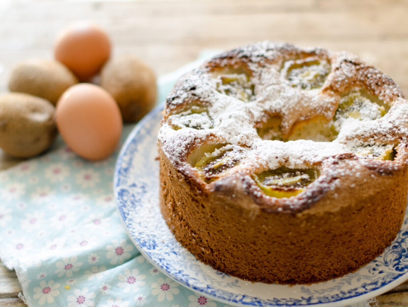 Torta di albumi ai kiwi