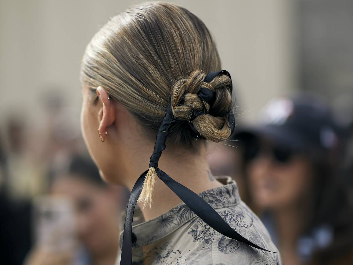 chignon treccia