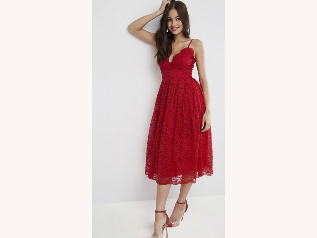 abito sposa rosso corto