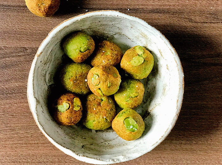 Polpette di fave al basilico