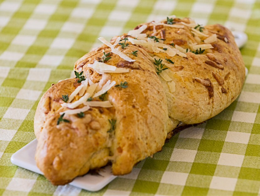 Treccia salata con lievito istantaneo