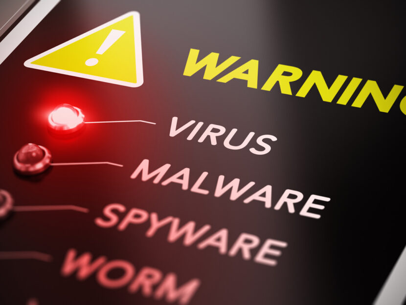 Virus-malware-computer-allarme