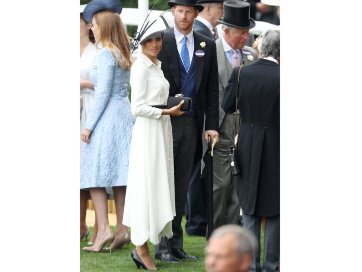 Meghan Markle in chemisier per il debutto alla Royal Ascot
