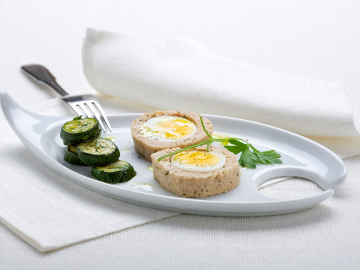 Polpettone di tonno con le uova sode